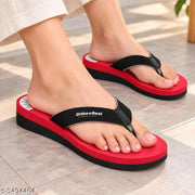 Ortho + Rest Doctor Slippers for Women | Extra Soft and Comfortbale Women Slippers| Red Slipper For Women| Women's Slipper Under 300