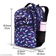 ISB Printed Backpack for school collage office Traveling Outdoor  Waterproof Polyester Material High Quality Bag Men Women Boys and Girls