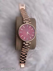 Premium Luxury Rose Gold Women's Wristwatch with Blue Dial | Stylish Analog Bracelet Watch for Girls & Ladies | Elegant Party Wear & Casual Fashion Timepiece