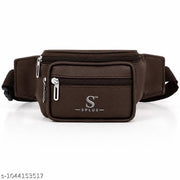 Brown Waist Bag | Stylish Fanny Pack | Adjustable Belt Bag | Travel & Daily Use Crossbody Bag