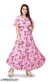 Polyster/Crepe fabric-Kurti for Women