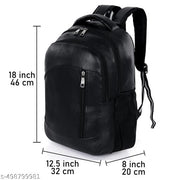 Leather Fashionate School Bags Laptop Backpack Waterproof PU Leather Backpacks for Men Women Boys & Girls Backpack
