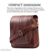 ZipCraze Stylish PU Synthetic Leather Men's Sling Bag Cross Body Travel Office Business messenger