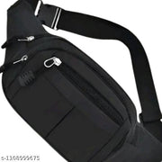 Black Fanny Pack for Men & Women | Travel Waist Bag