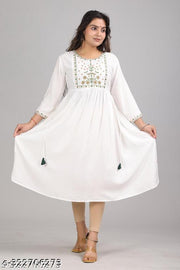 NK WHITE KURTI