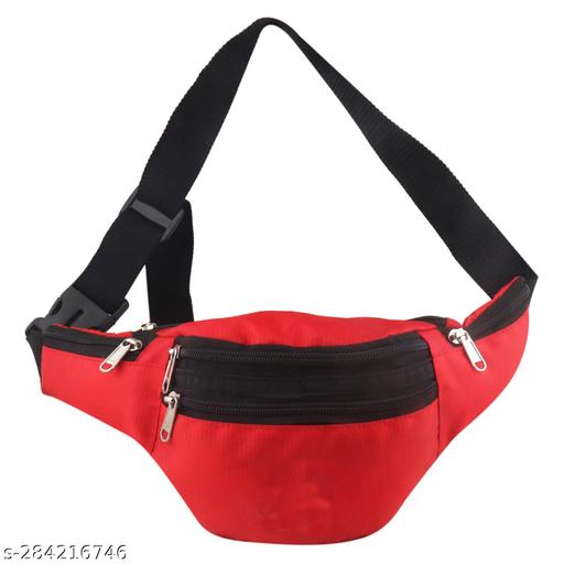 Rockzone-Enterprise-Waist-Bag-For-Men & Women-Leather-Zipper Closure-Adjustable Straps-Stylish waist bag