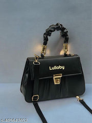 Graceful Stylish Slingbags Luxury High Quality PU Leather Women Shoulder Bag (Black)