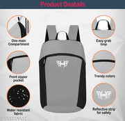 Hemes Small Bag for Daily Use Gym Bag, Mini Backpack With Front Zipper Pocket 12 L Backpack