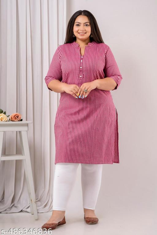 SIDHHIKA kurti for women | daily wear kurti | plus size kurtis for women | ready made cotton kurti | big size kurti | kurti stripe | black kurta | casual kurti | designer kurti