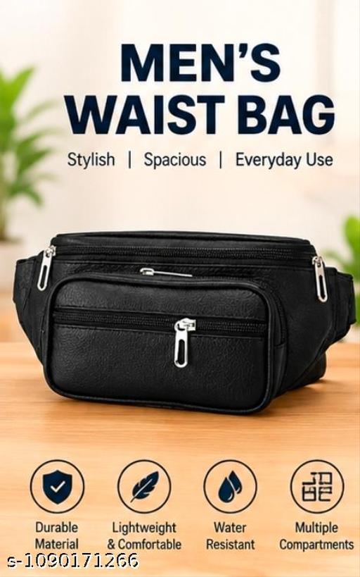 Men’s Premium Multi-Pocket Waist Bag | Crossbody Belt Bag | Travel & Daily Use