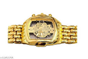 new classic vintage premium formals wedding stylish designer royal luxury gold silver mens watch