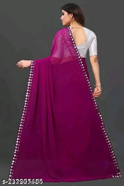 NEW FENCY GEORGETTE CUT WORK SAREE