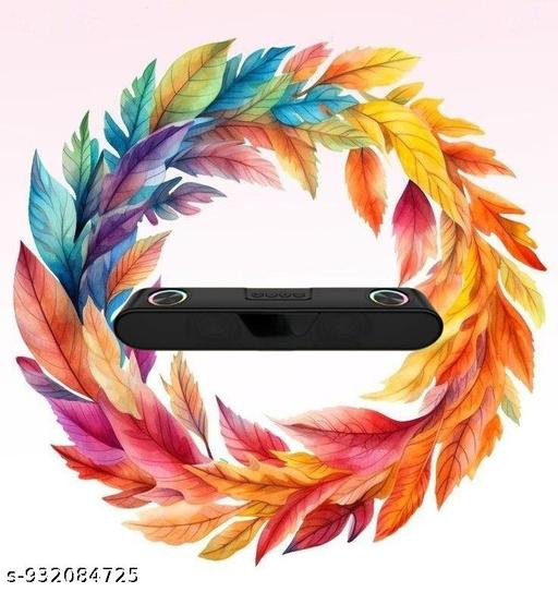 Portable Bluetooth Speaker, 16 Watts, Upto 8h Backup, Dual Drivers + Dual Passive Radiators, Call Function, Bluetooth v5.3 | USB | mSD| AUX, TWS, RGB LED