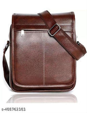 Premium PU Leather Messenger Bag | Stylish Crossbody Sling Bag for Men