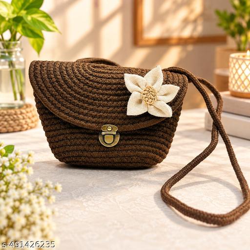 Ariya Decor Sling Hand Bag For Women, Brown Pack of 1