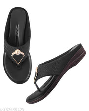 MFW Casual Flat Heel Lades Women Sandal Comfortable For Woman Unique new Girls Design Black