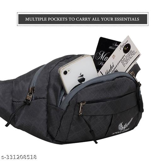 Waist Bag for Women and Men/Fanny Pack with 4-Zipper Pockets Waist Pouch for Hiking, Travel, Camping, Running, Sports