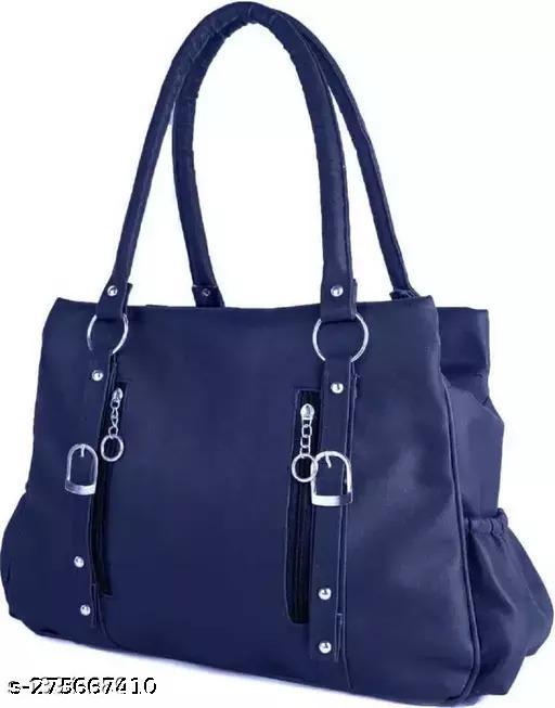 Beautiful Women's Maroon Canvas & Leather Handbag