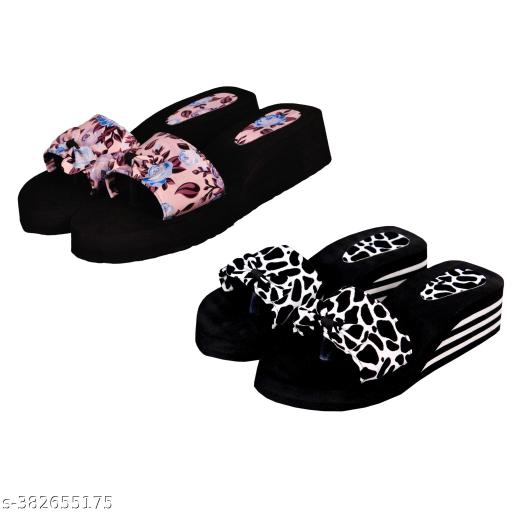 Good Luck Trading Flip-Flops & Slippers For  Women/Girls (COMBO PACK)