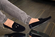 SR UNIQUE Men's Velvet High Quality Latest Formal Slip On Party Wear Moccasin Loafer Shoes