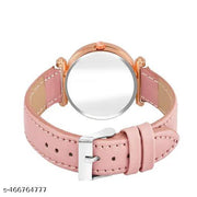 Trendy Girl's Watch Luxurious Looking Black Dial Leather Belt Girl and Women Watch Analog Watch - for Women Cute Casual Women's Watch Ladies Watch Watch for Daily Life New Collection Women's Watch Shiny Fashion Women Watch