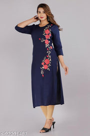 Embroidered Blue kurti