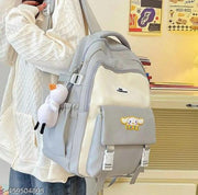Large 40 L Laptop Backpack Casual unisex Backpack school college laptop travel bag office bag  (Grey)