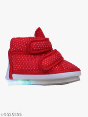 CHIU Kids LED Light Shoes with Chu Chu Music Sound for Baby Girl and Baby Boys - Red