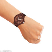 Boys and Men's Exclusive Men Black Boys watch and Men watches Hand watch men Sports gents stylish Leather Belt gift Analog Watch - For Boys