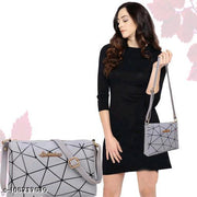 4 Bags Combo Stylish Designer Girls Bags Ratro Black polkadots And Pink Grey