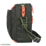 Lightweight Stylish Green Sling Bag for Men and Women Suitable for Daily Use and Travel (Pack of 1)