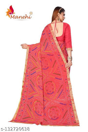 pranjal printed bandhani saree_baby pink
