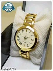 New Fancy Solid Dial Attractive Metal Chain Attractive Bracelet Analog Watch for  Women