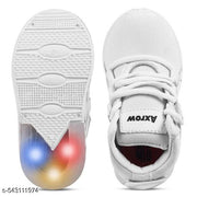 Fashion Stylish LED Light Shoes for Kids Girls and Boys (White)