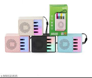 Portable Bluetooth Speaker with RGB LED Light, High Bass Wireless Speaker for Mobile/Laptop