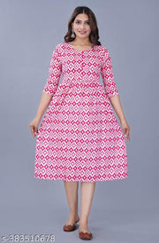 New Printed zic zag Women kurta
