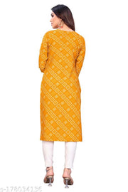 Straight Crepe Kurti