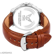 Voguish Leather Strap Analog Wrist Watches For Boy And Men (Brown Staps) |Watch For Men|watch for boy |Men's Watch| Gift For Men|Analog Watch|
