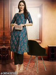 Polyster/Crepe fabric-Latest Premium printed kurti for women(pack 1)