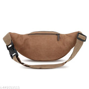 NFI essentials Waist Chest Bag for Men Women Belt Sling Pouch Crossbody Unisex Crossover Fanny Pack One Side Travel Hiking Zip Bag Multipurpose Canvas Adjustable Strap Shoulder Running Money Phone Bag
