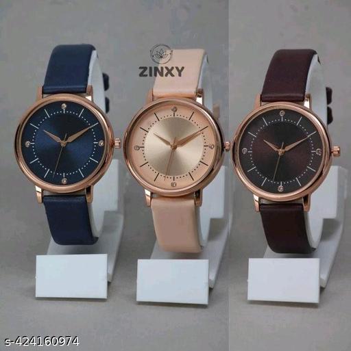Luxury Pack of 3 Analog Watch for Women