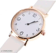 High Quality Round Dial Fancy Leather Belt Women Analog Watch