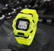 Wrist Sport Ultra Combo Watch with Water Resist Pack of 2 Digital Watch - For Men NEW GENERATION BLACK STRAP WATCHES