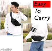 Waist Bag for Women and Men/Fanny Pack with 3-Zipper Pockets Waist Pouch for Hiking, Travel, Camping, Running, Sports Outdoors and Adventures Money Phone Belt with Adjustable Strap