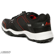 Black Solid Basketball Shoes For Men
