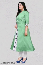 selfie kurti Mint Green Pastel Kurti