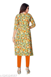 SIYARAM CREATION Women's Crepe Printed Straight Kurta