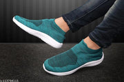 #Fancy Green #Synthetic Sports Shoes For Men