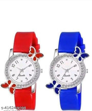 Analogue Flower Design Dial PU Strap Analog Girl's and Women's Watch