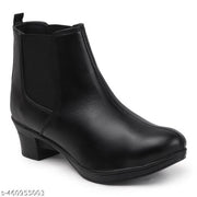 THE ALL WAY Women Elastic Kiten Heel  boots ,Chelsy boots For Women